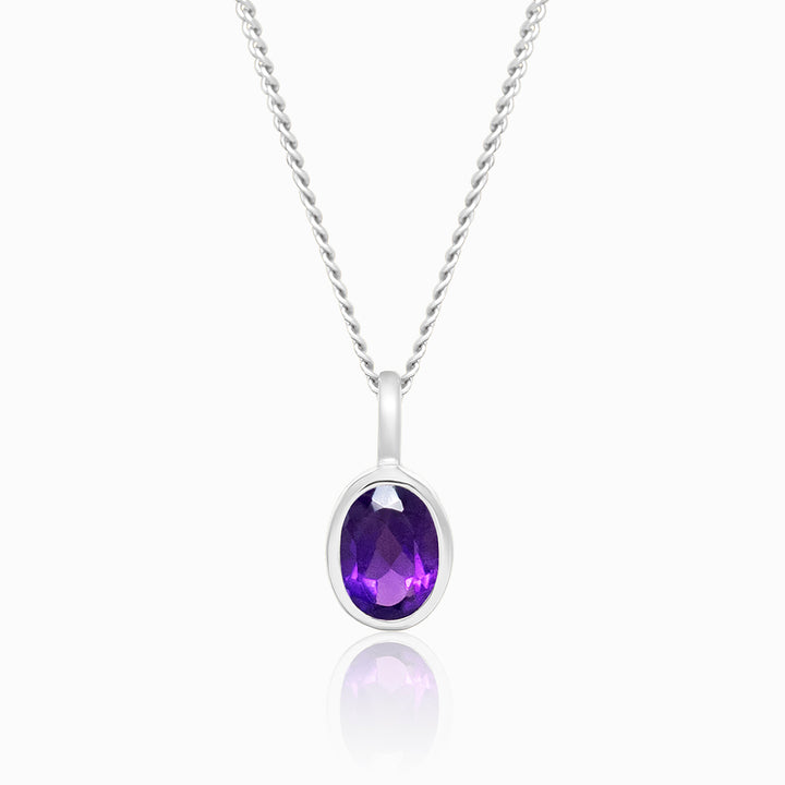 Anhänger Februar Amethyst Silber