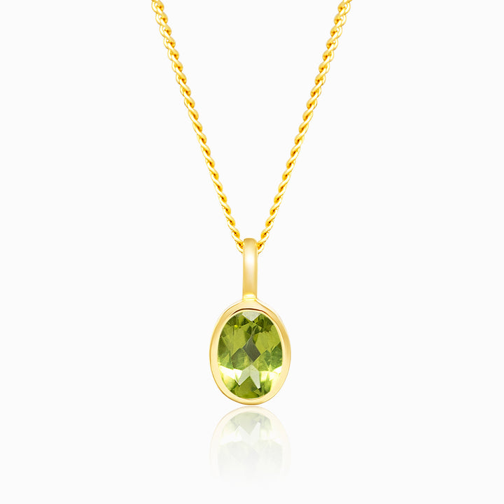 Anhänger August Peridot Gold