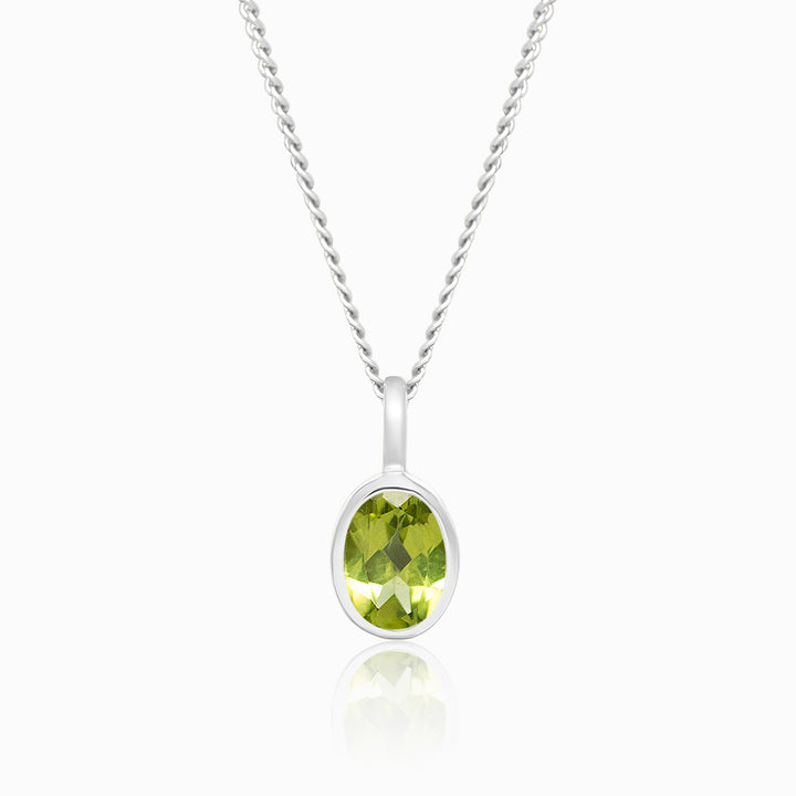 Anhänger August Peridot Silber