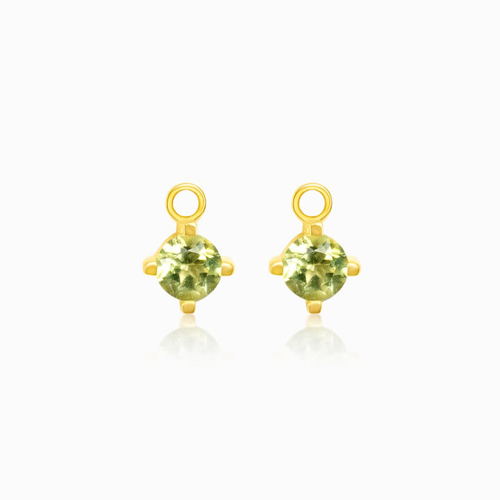 Creolen Anhänger Peridot Gold