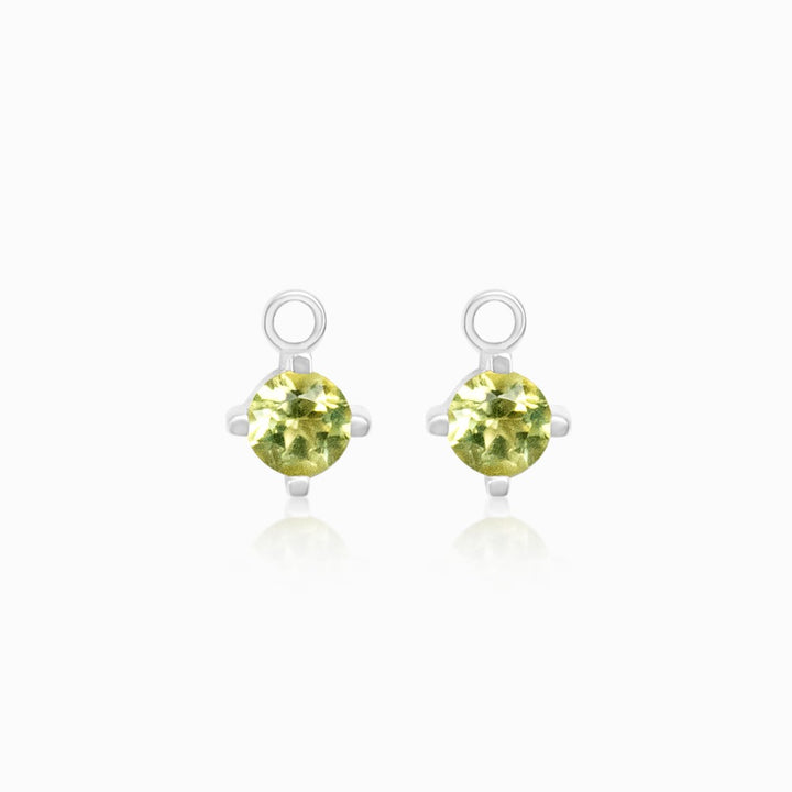 Creolen Anhänger Peridot Silber