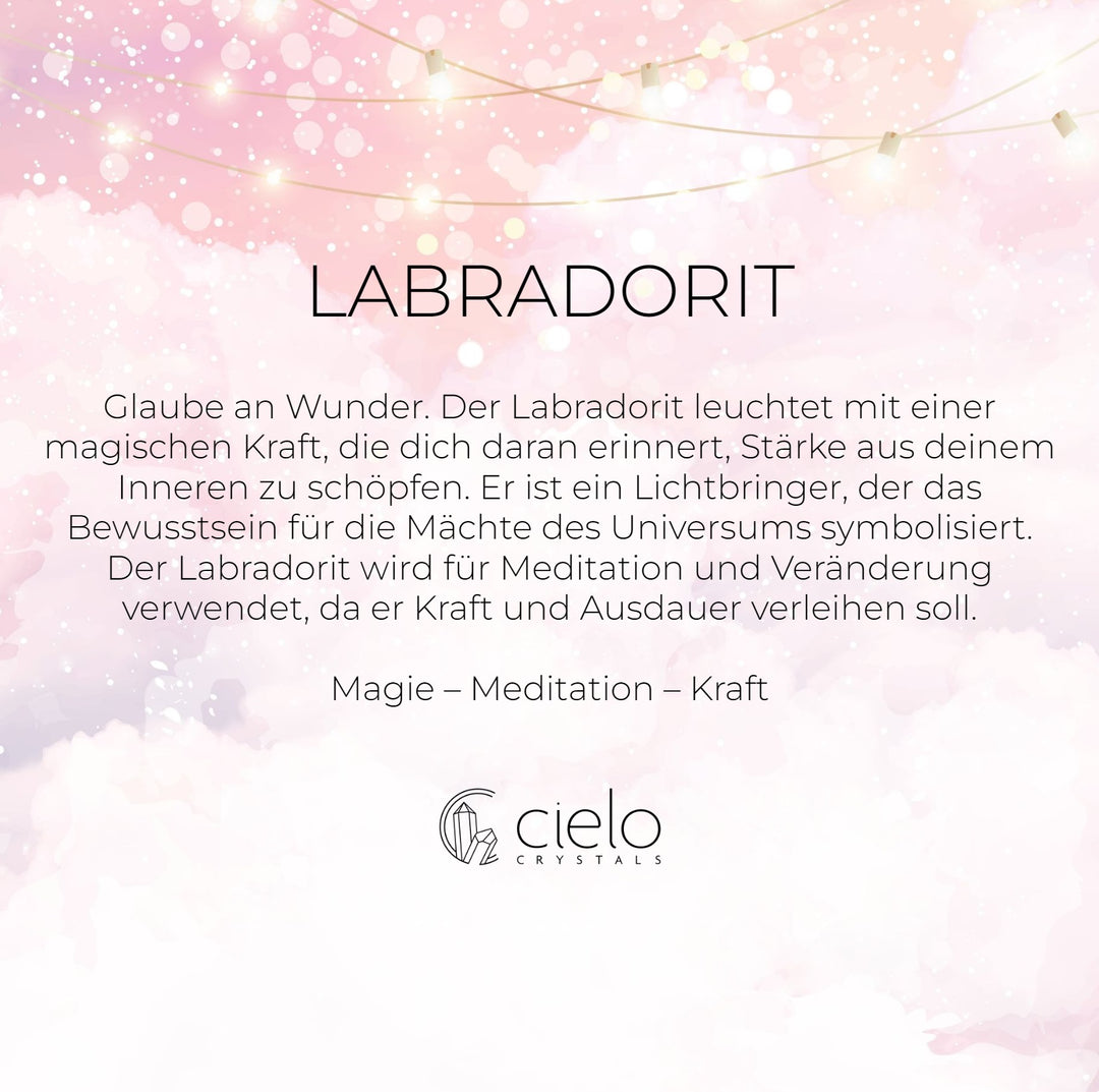  Labradorit-Informationen und Energien. Kristalllabradorit verleiht Kraft und Ausdauer.