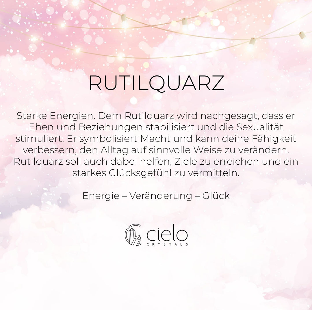  Informationen und Bedeutung von Rutilquarz. Edelstein-Rutil-Quarts spenden Energie, Veränderung und Glück.